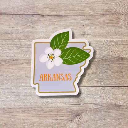 Arkansas State Flower Vinyl Sticker