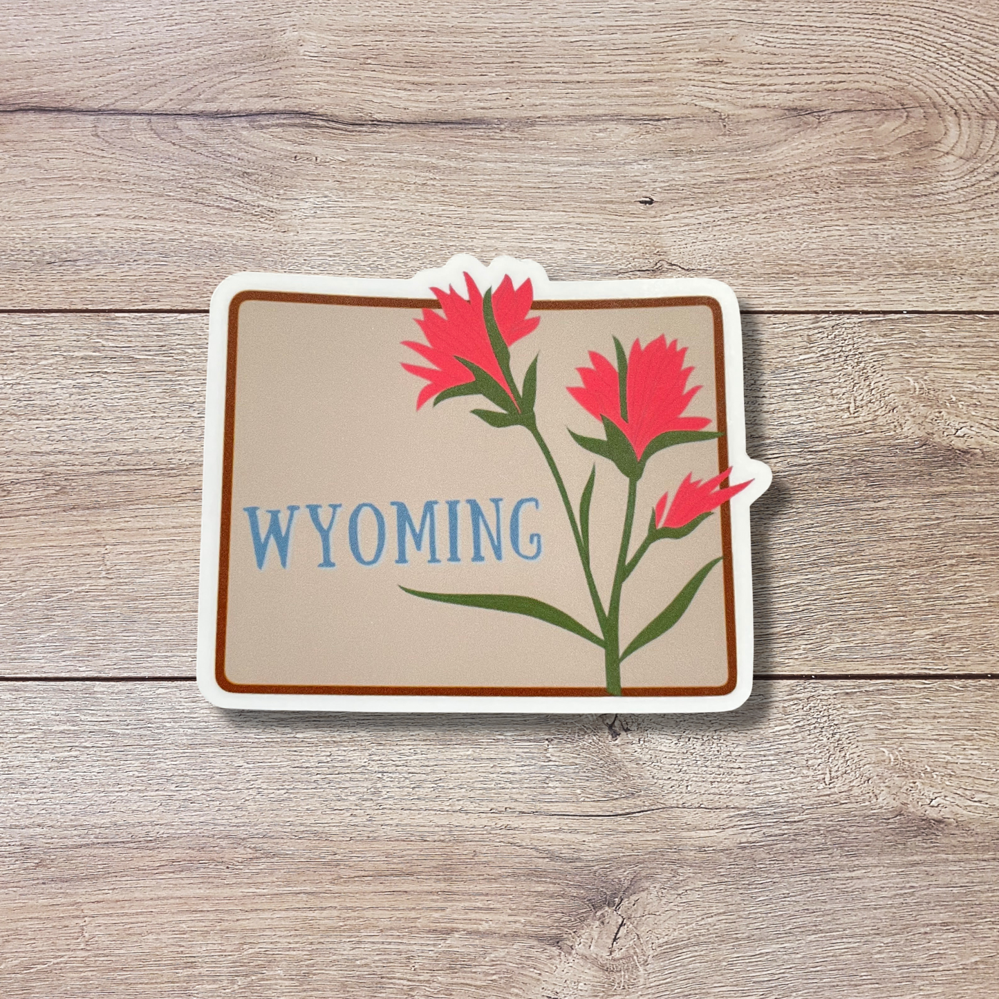 Wyoming State Flower Vinyl Sticker