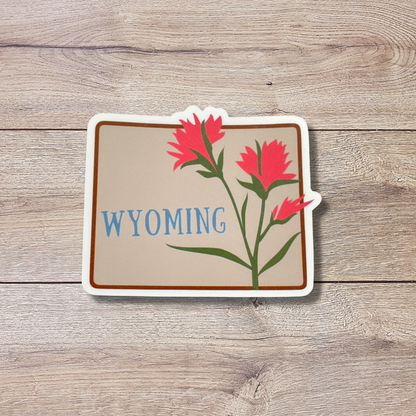 Wyoming State Flower Vinyl Sticker