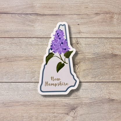 New Hampshire State Flower Vinyl Sticker