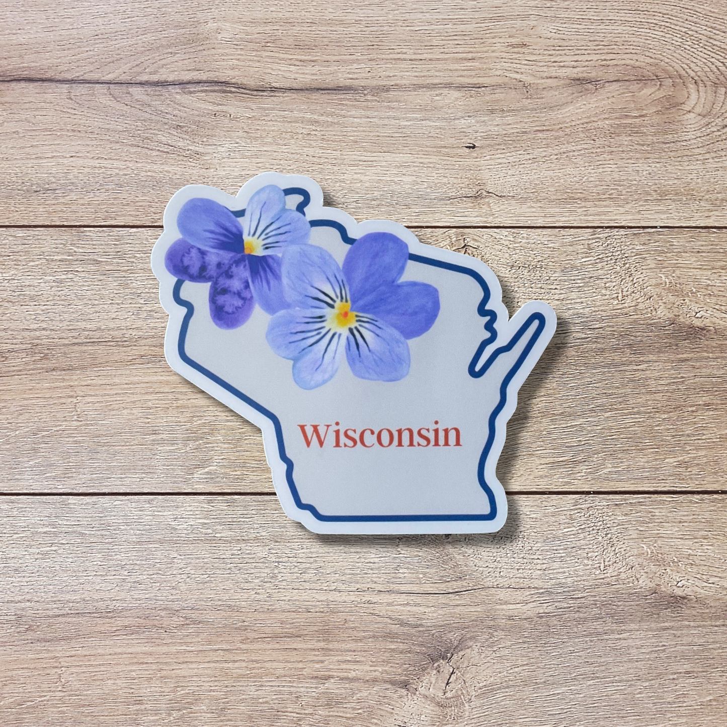 Wisconsin State Flower Vinyl Sticker