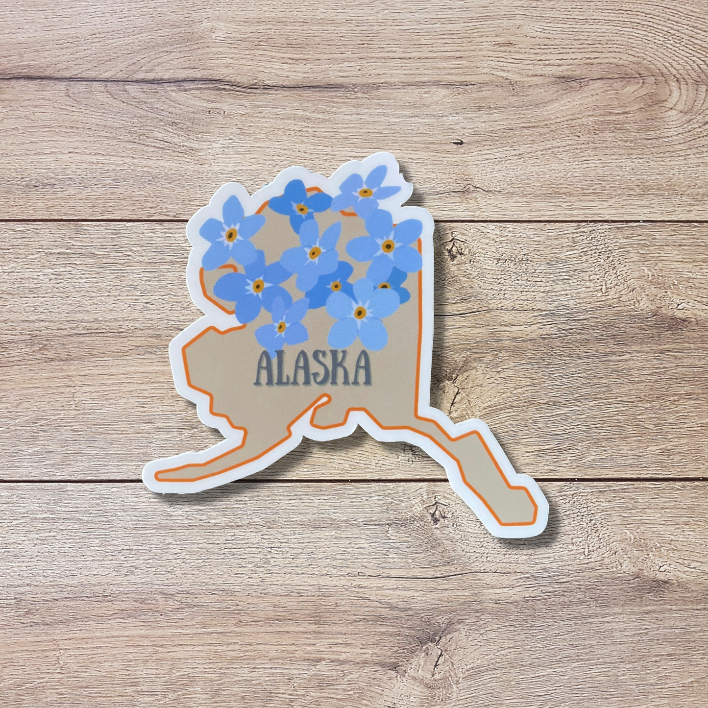 Alaska State Flower Vinyl Sticker