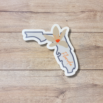 Florida State Flower Vinyl Sticker