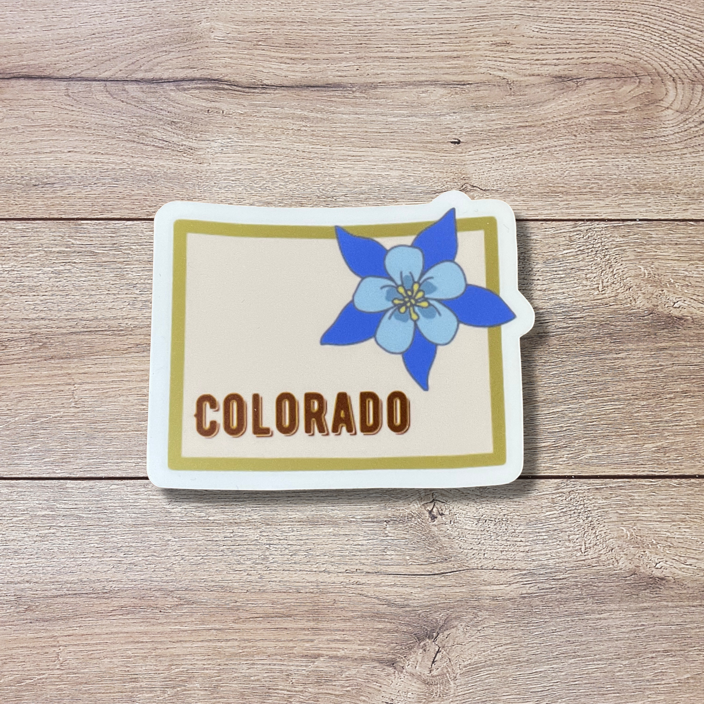 Colorado State Flower Vinyl Sticker