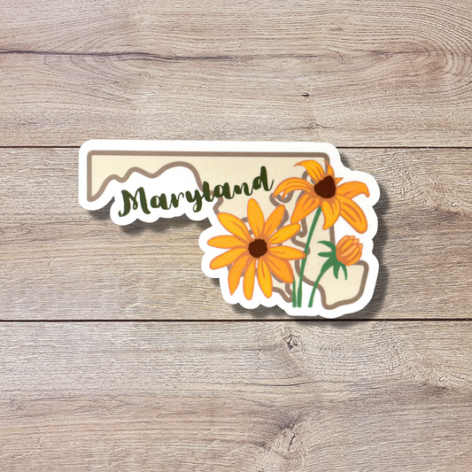 Maryland State Flower Vinyl Sticker