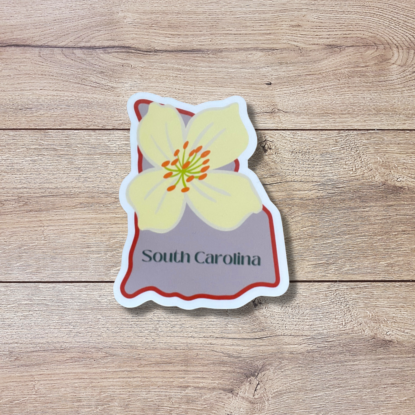 South Carolina State Flower Vinyl Sticker