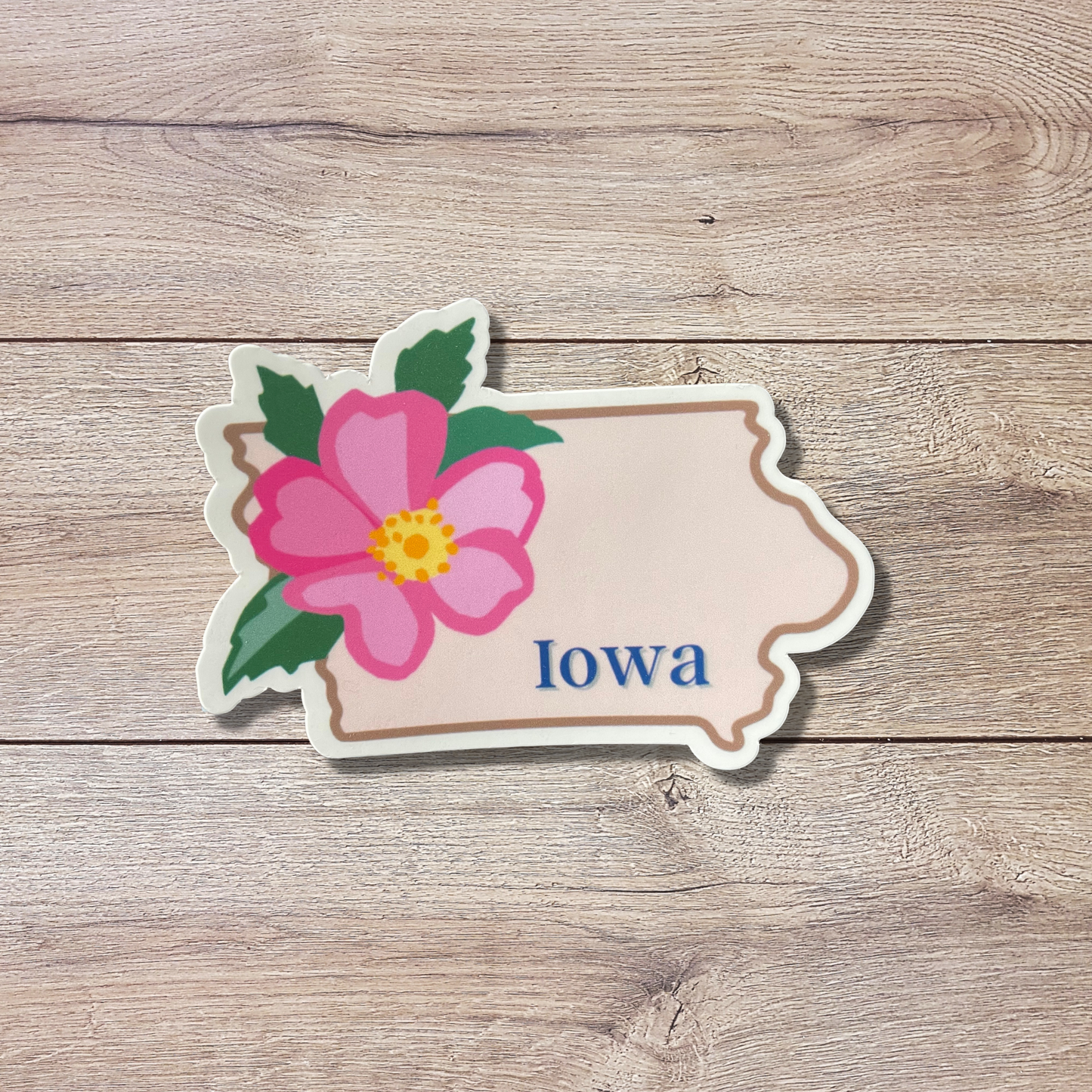 Iowa State Flower Vinyl Sticker