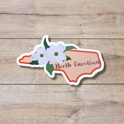 North Carolina State Flower Vinyl Sticker