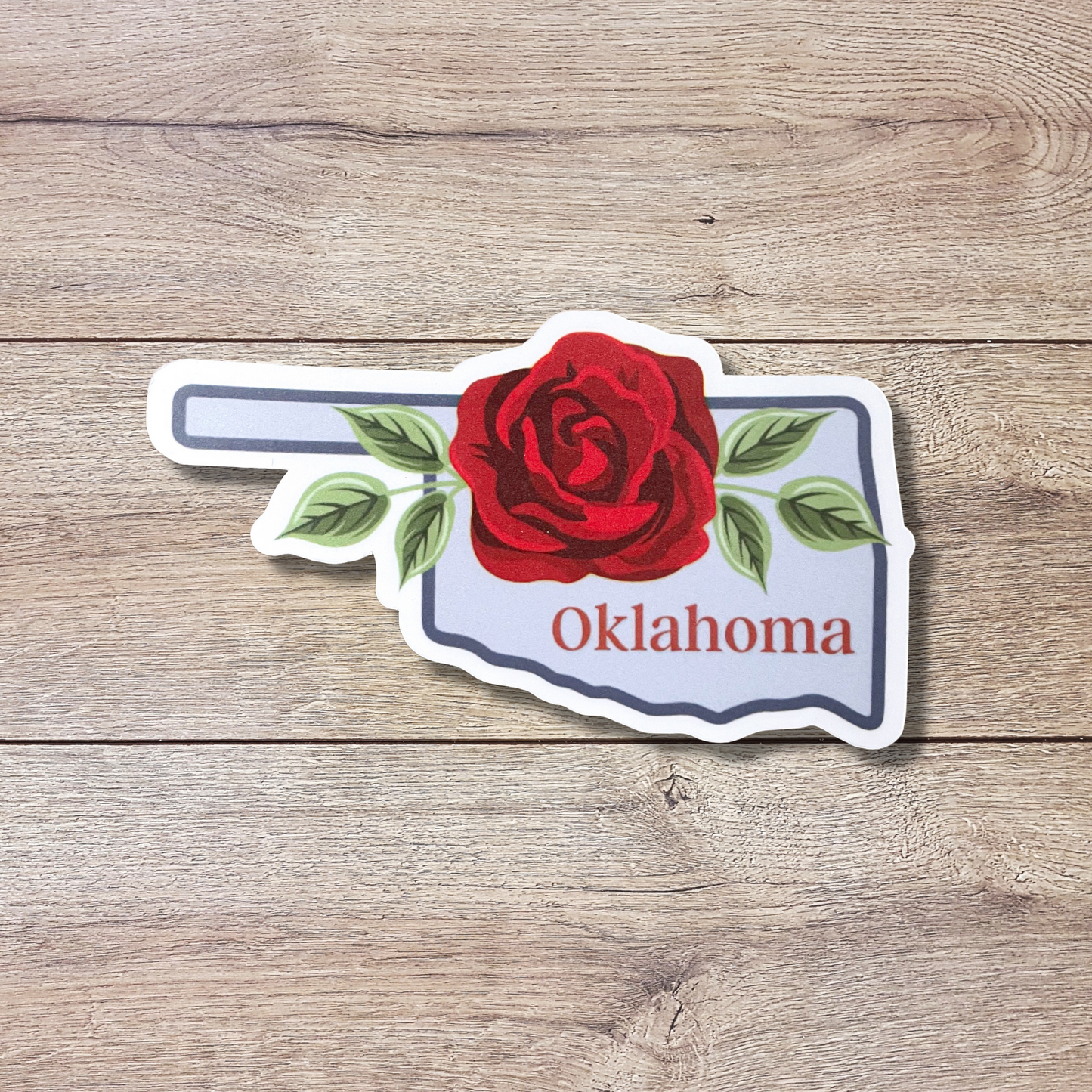 Oklahoma State Flower Vinyl Sticker