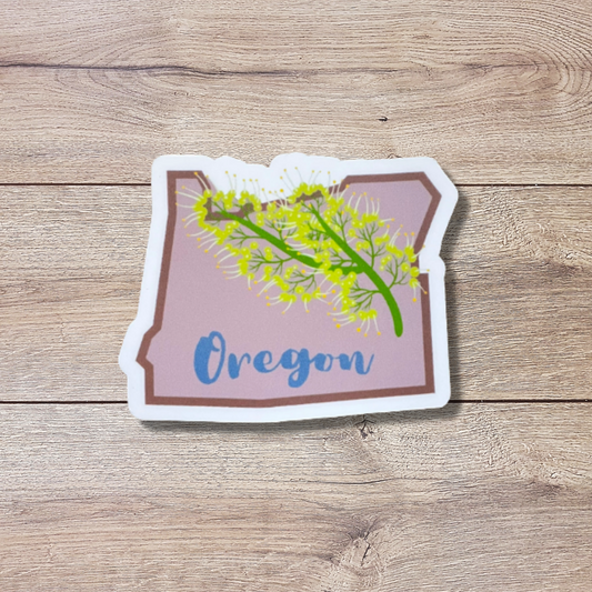 Oregon State Flower Vinyl Sticker