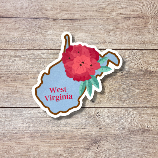 West Virginia State Flower Vinyl Sticker