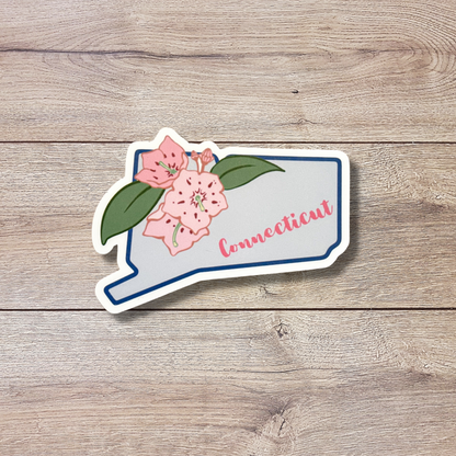 Connecticut State Flower Vinyl Sticker