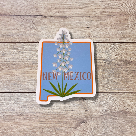 New Mexico State Flower Vinyl Sticker